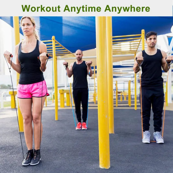 11Pcs Resistance Bands Set Fitness Workout Tubes Exercise Tube