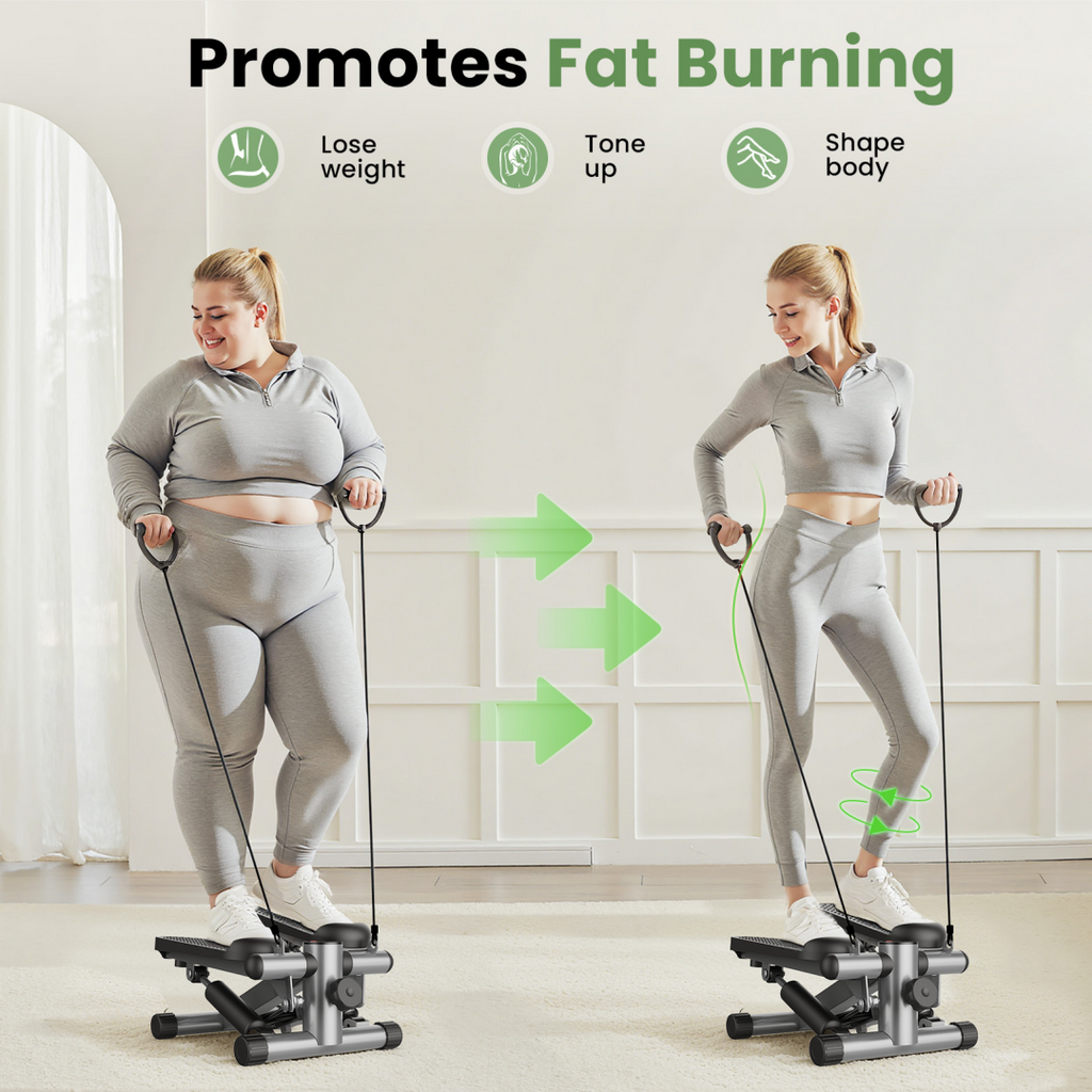 Mini Stepper With Resistance Band