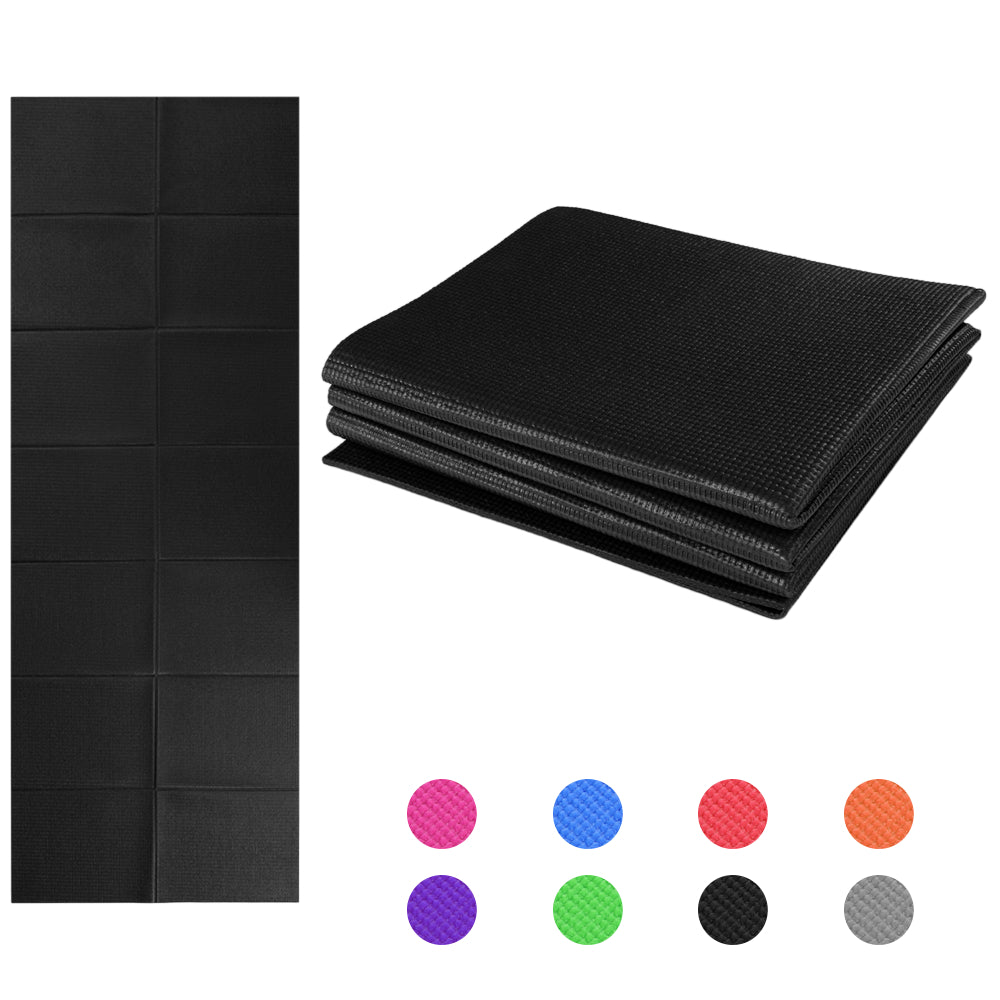 Non Slip Yoga Mat 3 Folding Gymnastics Fitness Exercise Gym Oxford Airtrack