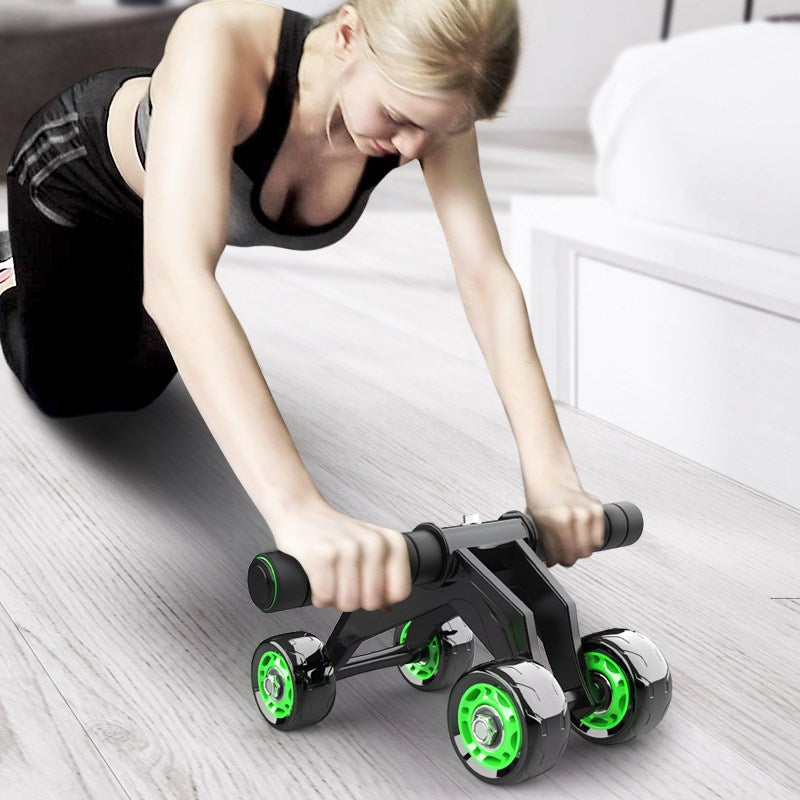 Four-wheeled Abdominal Roller Home Exercise Muscle Fitness Equipment