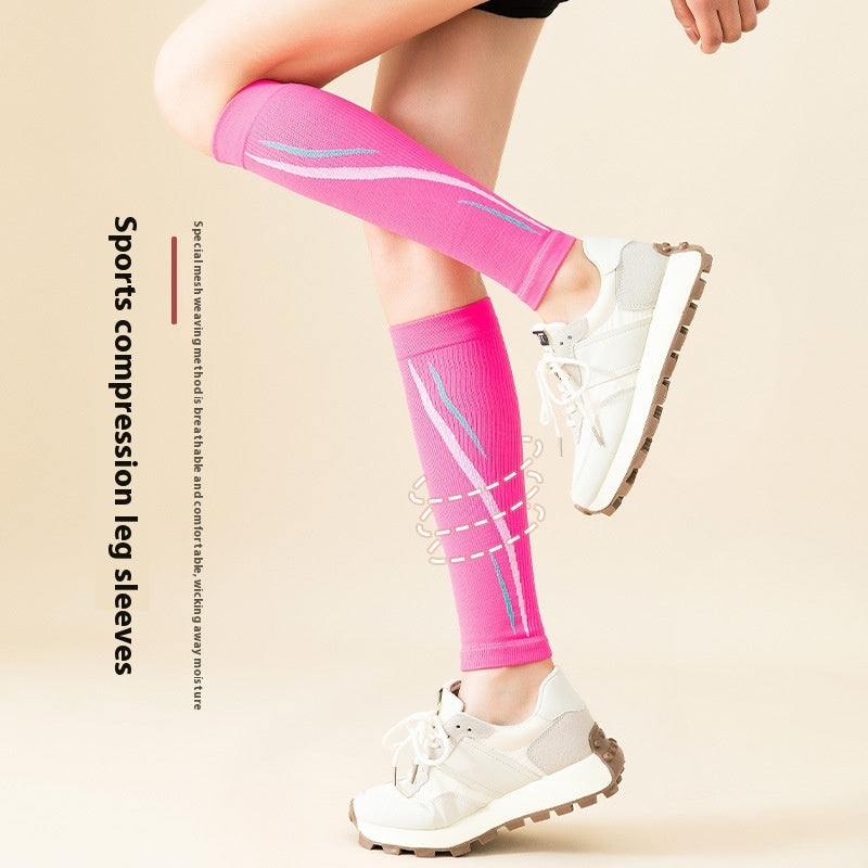 Sports Compression Leg Warmer Running Fitness Skipping Rope Long Tube Gaurd Set