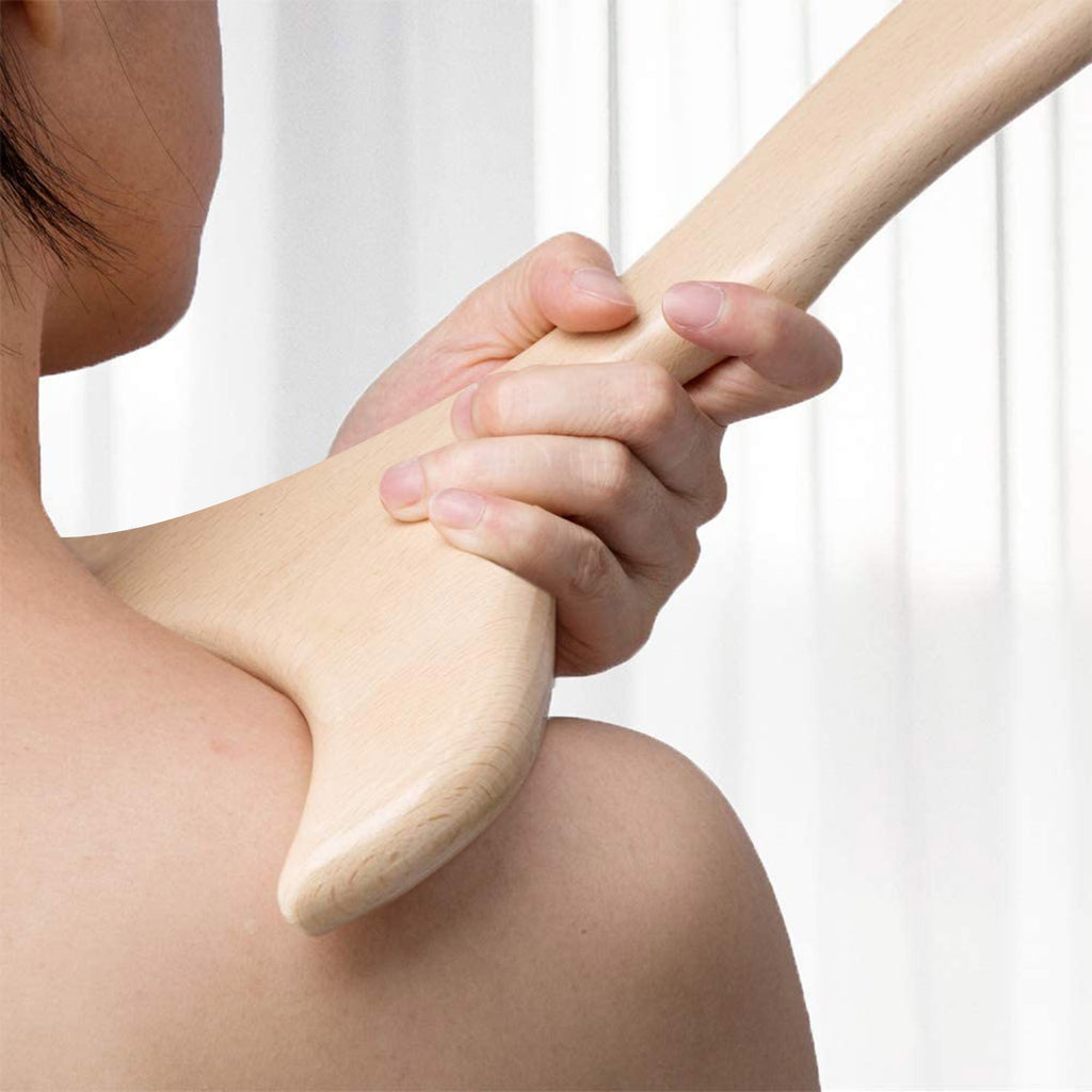 1Pc Wood Therapy Massage Tool Lymphatic Drainage Paddle Wooden Scraping Tools