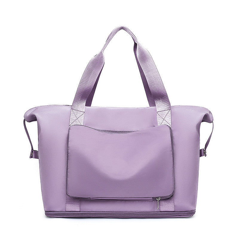 Foldable Large Capacity Women Gym Bags Shoulder Bag Training Travel Handle