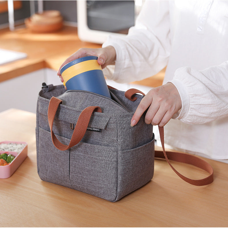 Portable Insulated Lunch Box Bag Shoulder Bags For Picnic Outdoor