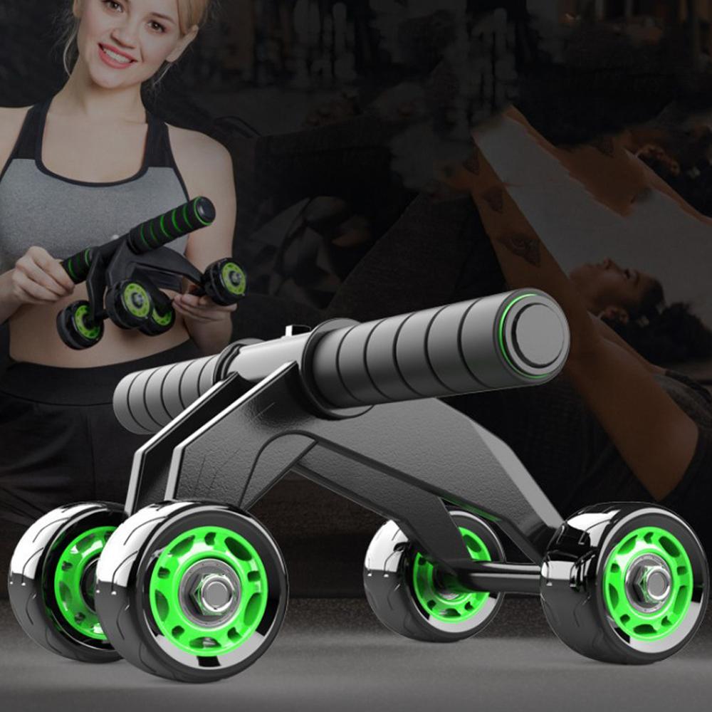 Four-wheeled Abdominal Roller Home Exercise Muscle Fitness Equipment