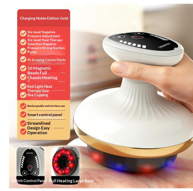 Electric Gua Sha Board Beauty Massager Cupping Device Meridian Brush Home