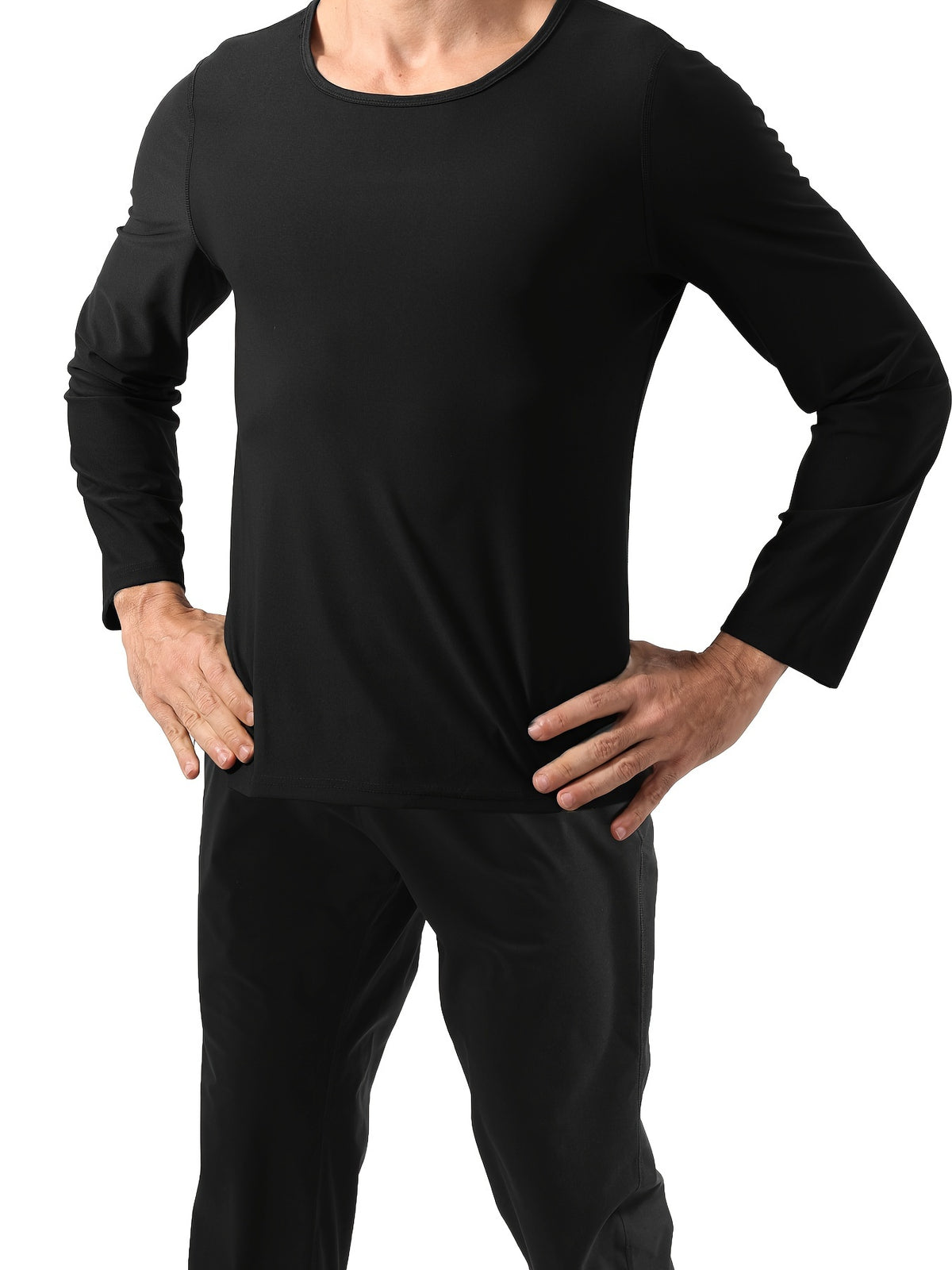 Sauna Suit With Trousers For Men Long Sleeve Heat Trapping Sweat Joggers Body