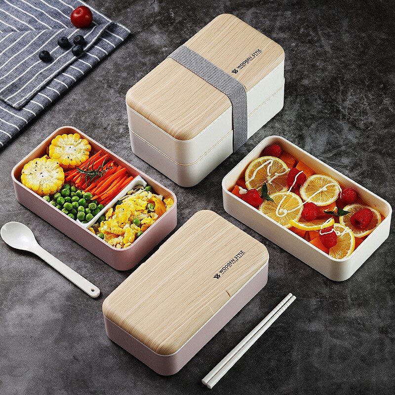 Japanese Bento Box Office Worker Ins Double Separated Lunch