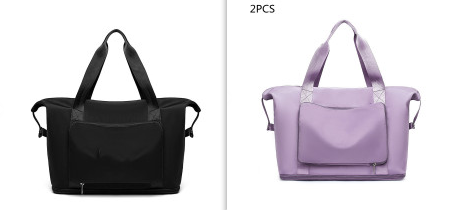 Foldable Large Capacity Women Gym Bags Shoulder Bag Training Travel Handle
