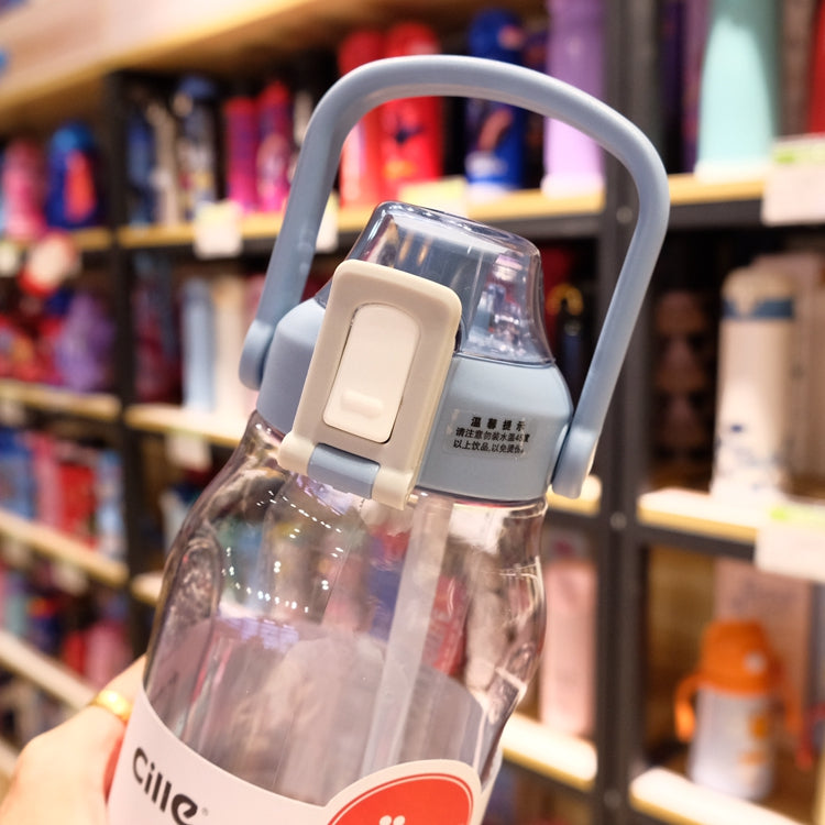 Water Glass Straw Bottle With Scaled Material Sports