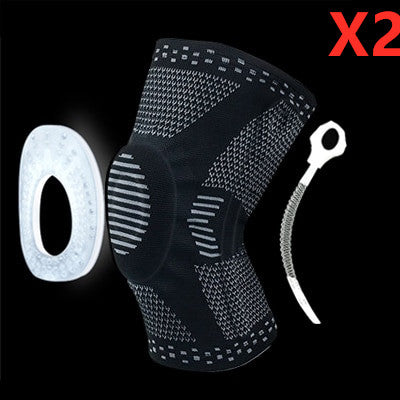 Knee Patella Protector Brace Silicone Spring Pad