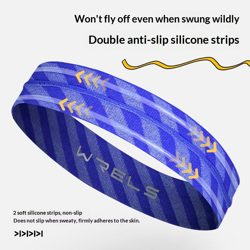 Outdoor Sports Headband Mens Basketball Non-slip Sweatband Hair Securing