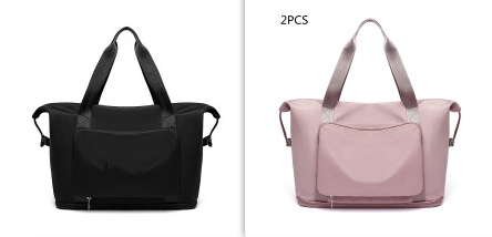 Foldable Large Capacity Women Gym Bags Shoulder Bag Training Travel Handle
