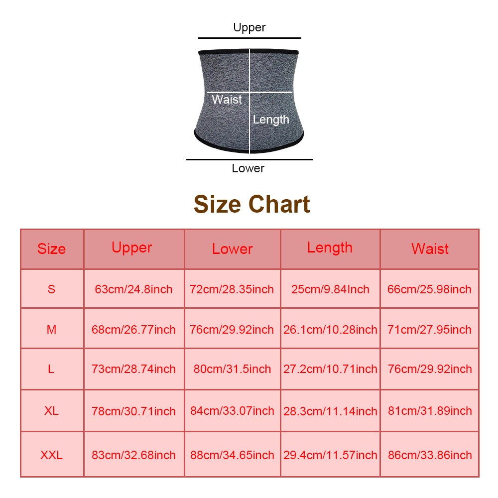 Sweat Waist Trainer Trimmer For Women Corset Cincher Underbust Sport Girdle