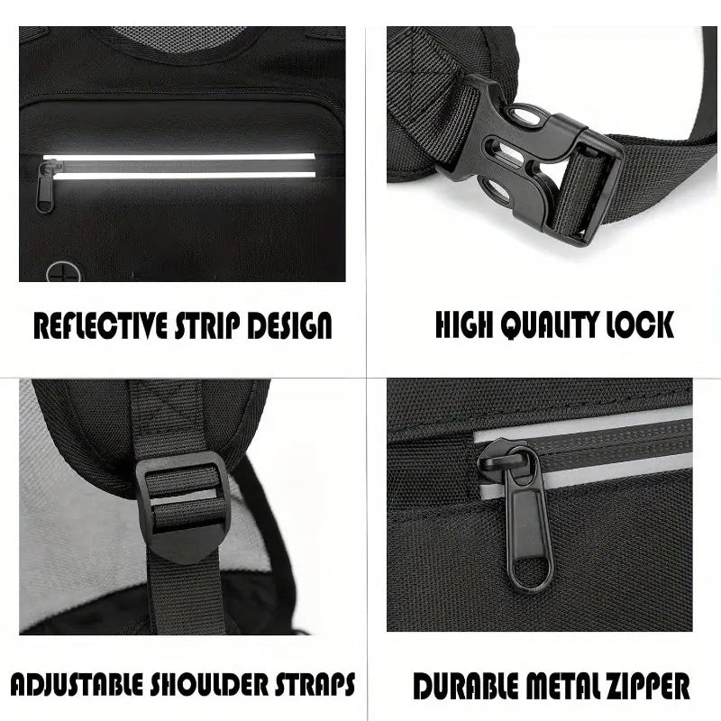 Outdoor Cycling, Sports, Fitness, Running Vest, Chest Bag, Adjustable