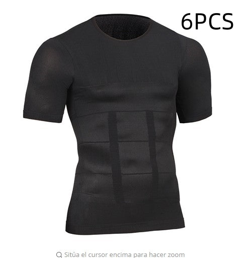 Men's Body Shaper Slimming T-shirt