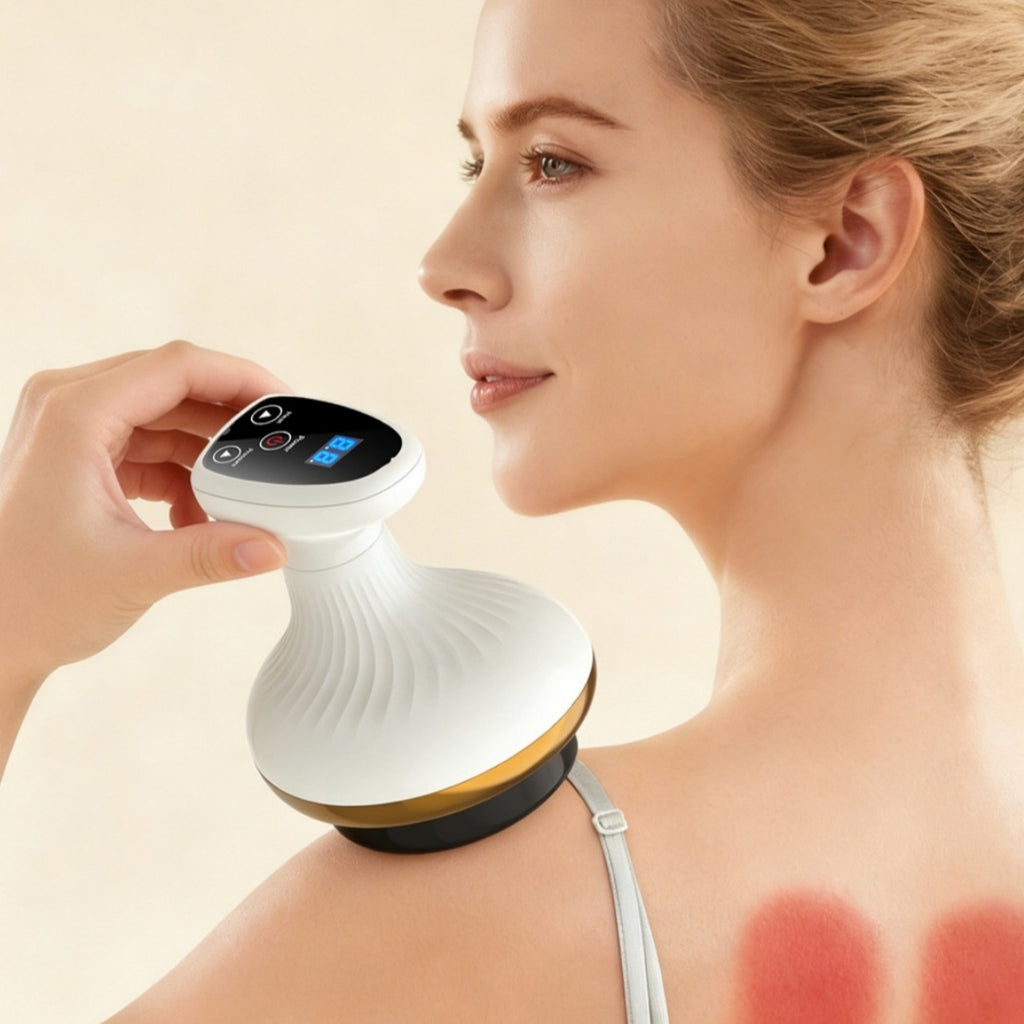 Electric Gua Sha Board Beauty Massager Cupping Device Meridian Brush Home
