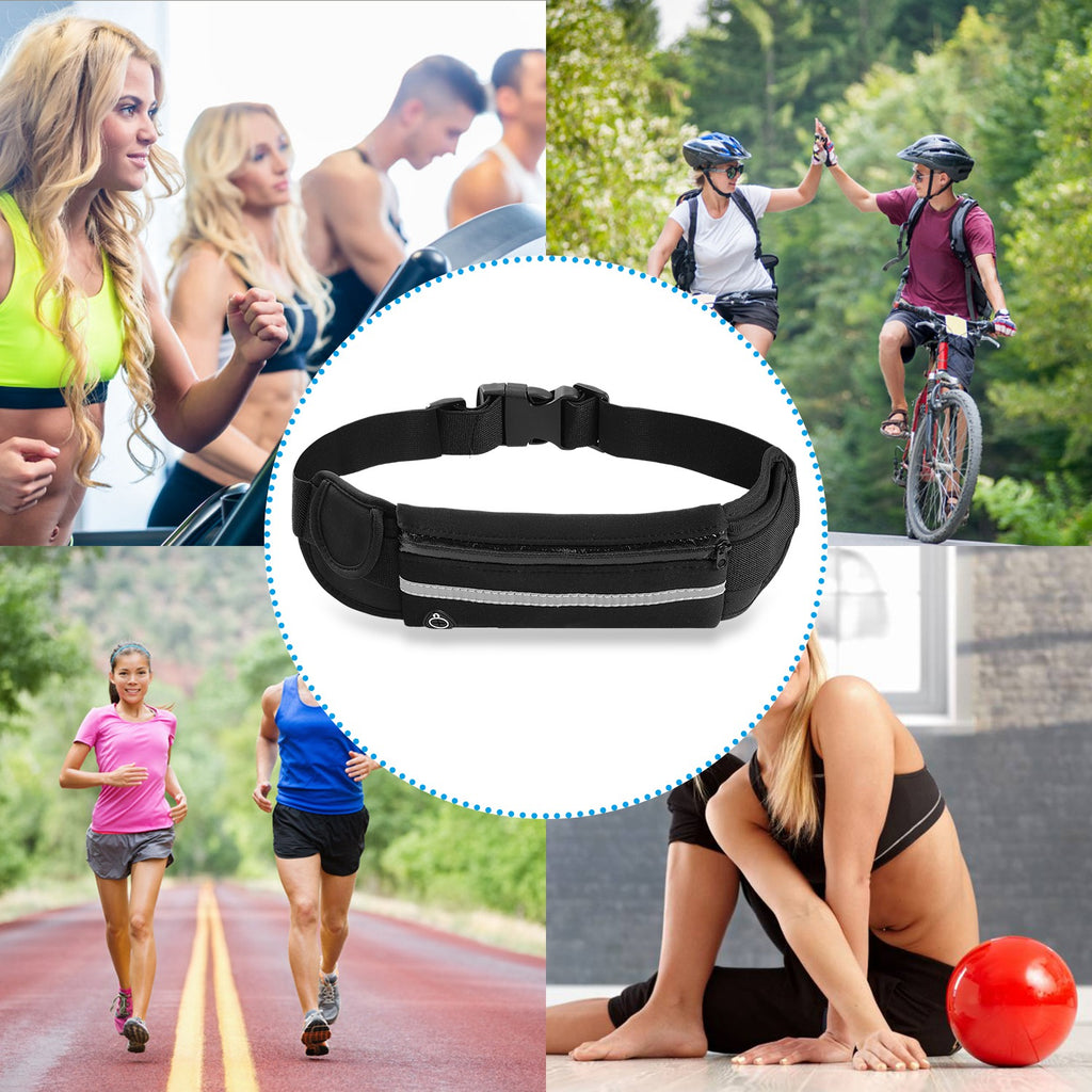 1Pc Sports Waist Bag Running Belt Pack Waterproof Adjustable Pouch