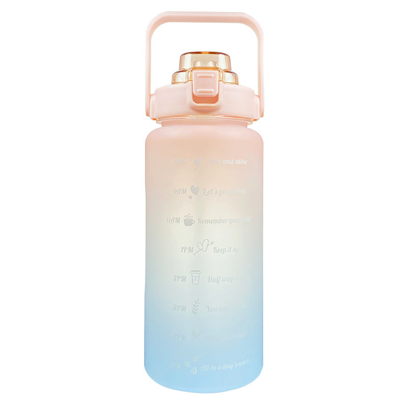 Big Water Bottle Summer Portable Cup 2 Liters Capacity Plastic