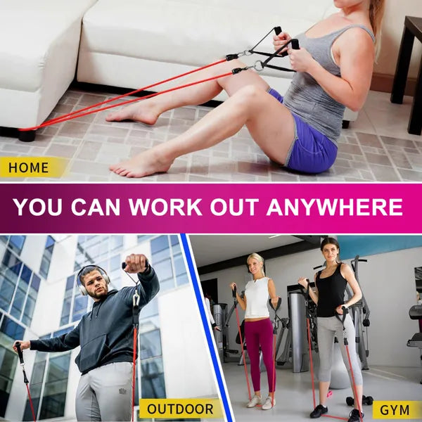 5 PC Set Resistance Band Bands, Exercise
