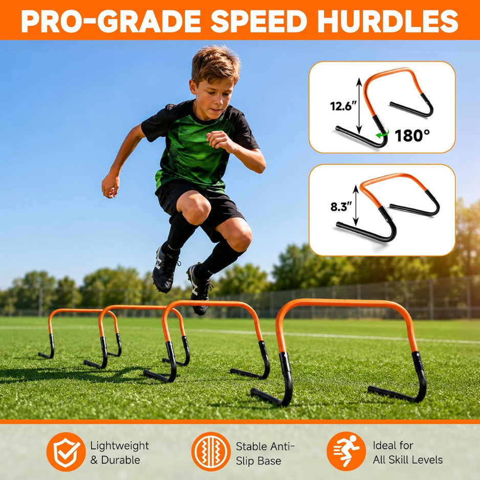 Agility Ladder, Soccer Football Training Equipment Speed 20ft 4 Adjustable