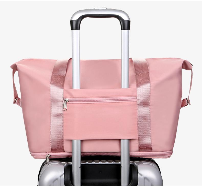 Large Capacity Expandable Gym Bag For Women - Waterproof Travel Duffel With Wet