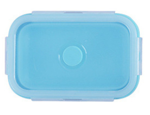 Silicone Lunch Box Foldable Microwave Oven Storage