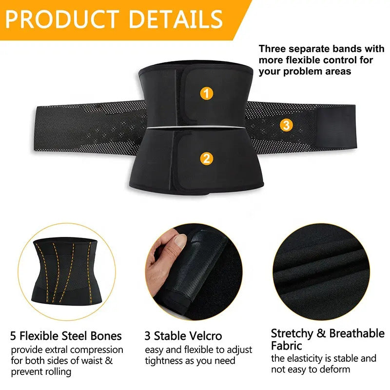 Sports Fitness Training Aid Tight Belly Band Slim Fit Violently Sweat Waistband
