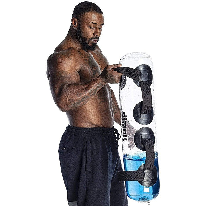 Transparent Cylindrical Weight-bearing Fitness Water Dumbbell Exercise Training