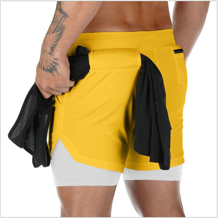 Summer Running Shorts Men 2 In 1 Sports