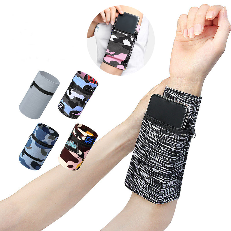 Running Mobile Phone Arm Bag Men Women Wristband Wrist Armband Fitness Outdoor
