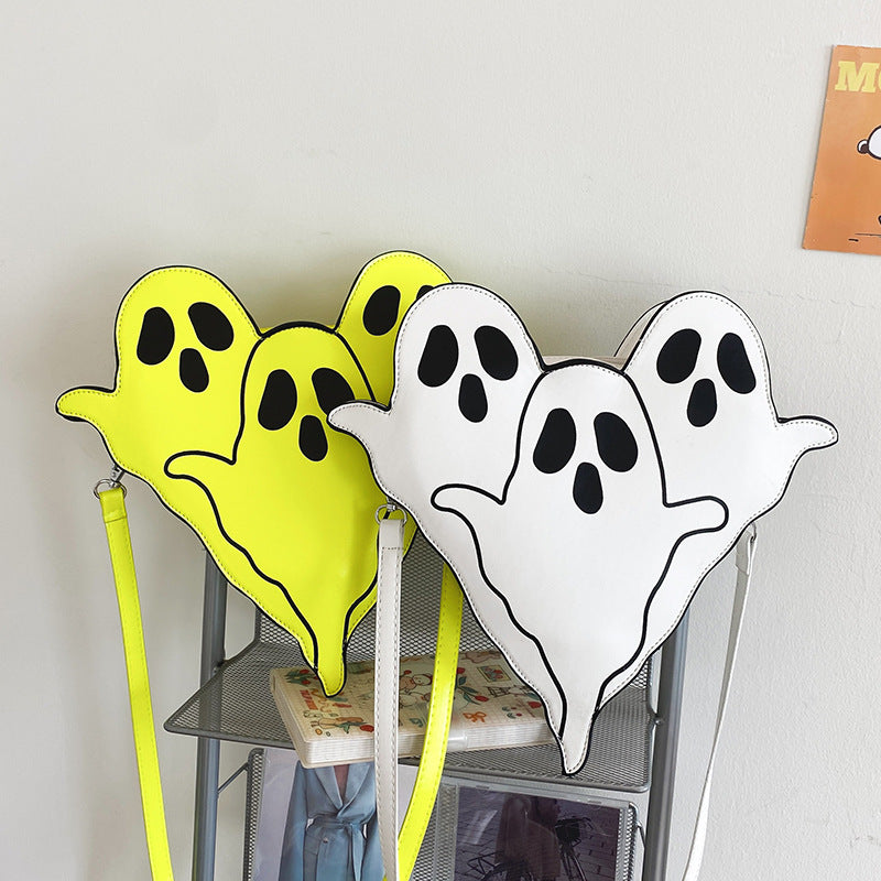 Halloween Bags Funny 3D Cartoon Ghost Shoulder Women Cute Cell Phone Purses