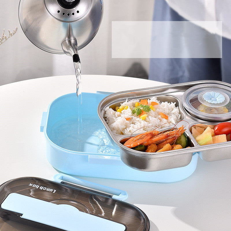 Lunch Box 304 Stainless Steel Double-layer For Students
