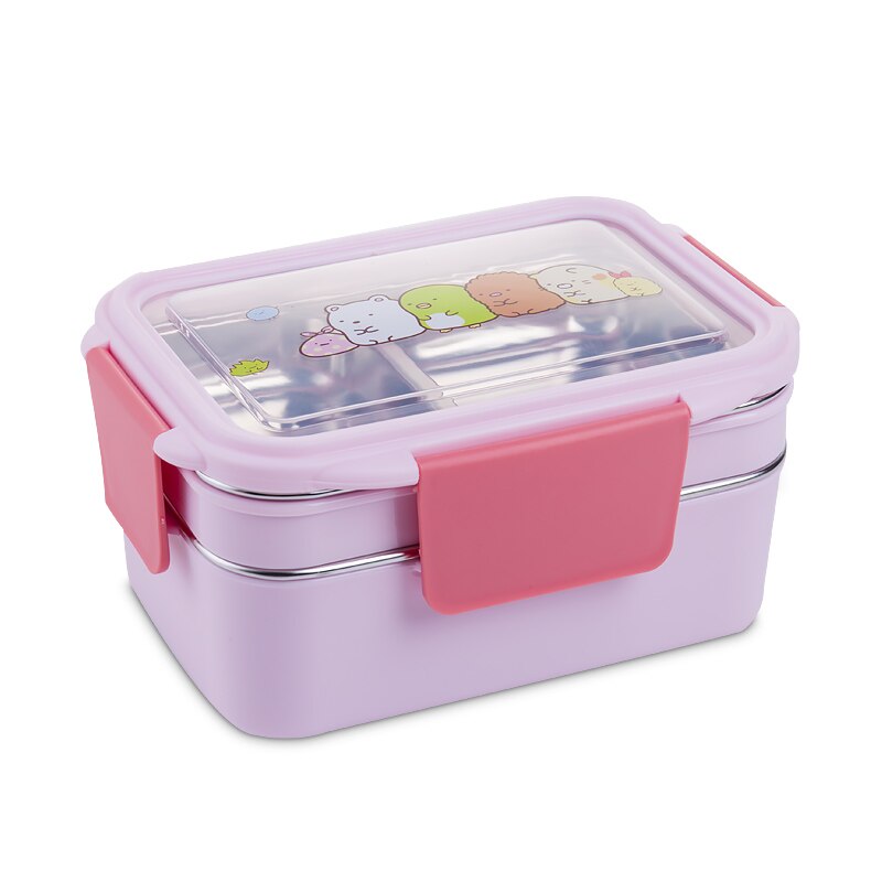Stainless Steel Lunch Box Double