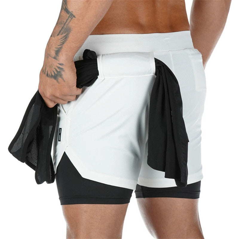 Summer Running Shorts Men 2 In 1 Sports