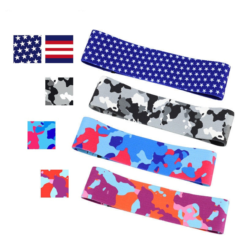 Anti-slip Yoga Camouflage Color Resistance Band