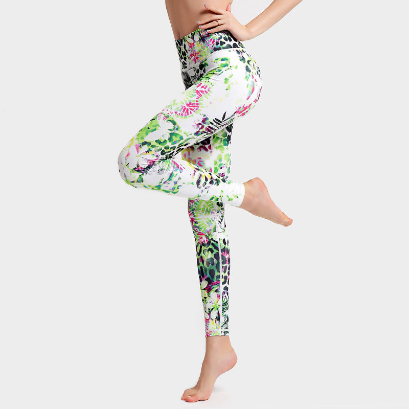 Fashion Tie Dye Leggings Women Fitness Yoga Pants Push Up Workout Sports