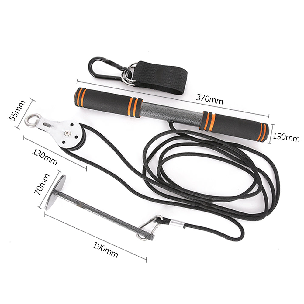 Fitness Arm Muscle Blaster Trainer Biceps Triceps Pull Rope Wrist Roller