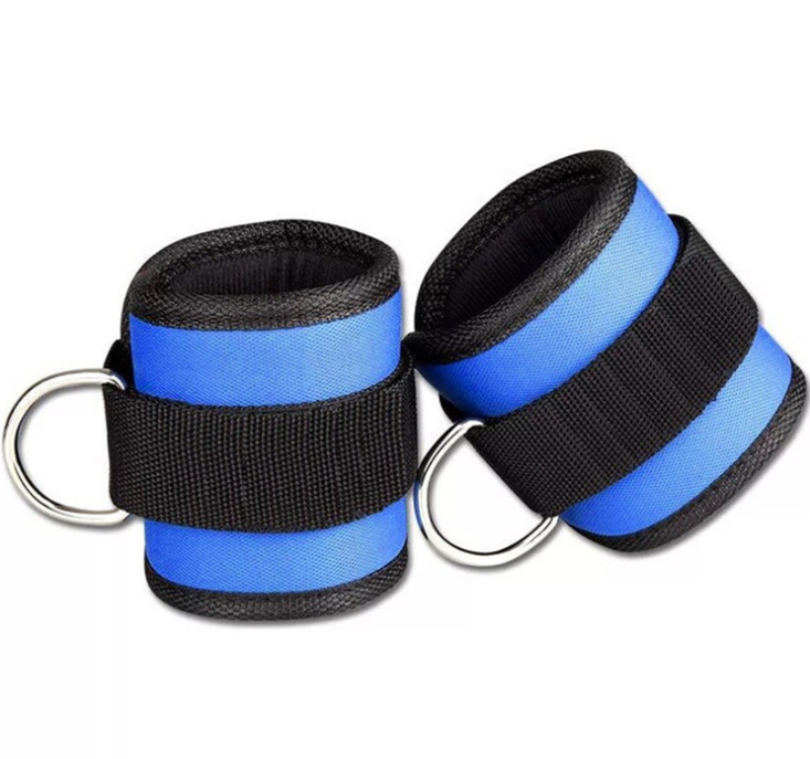 D-ring Ankle Strap Buckle Adjustable Weights Gym Leg Cuffs Power Weight Lifting