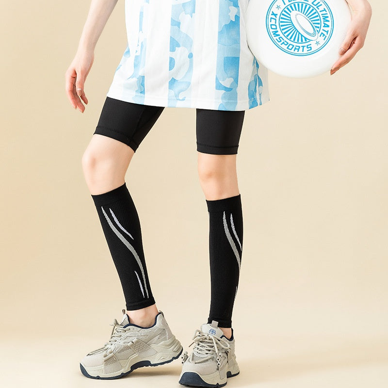 Sports Compression Leg Warmer Running Fitness Skipping Rope Long Tube Gaurd Set