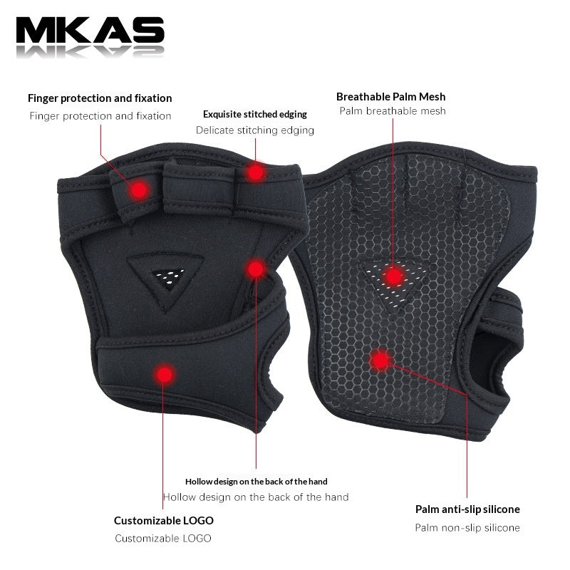 Fitness Weightlifting Gloves For Iron Training Non-slip Blister-resistant And