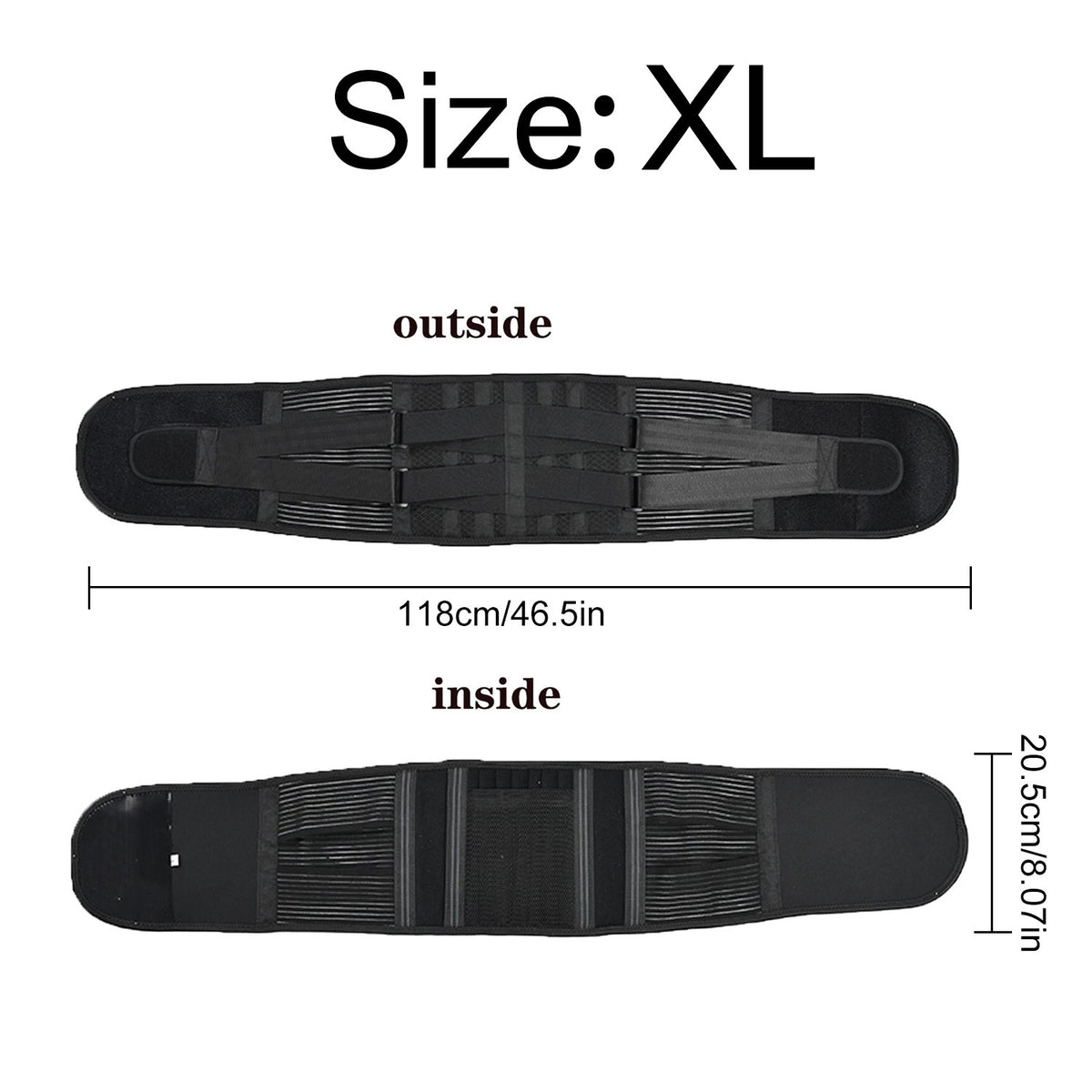 Adjustable Lower Back Brace Lumbar Support Waist Belt For Men Women Pain Relief