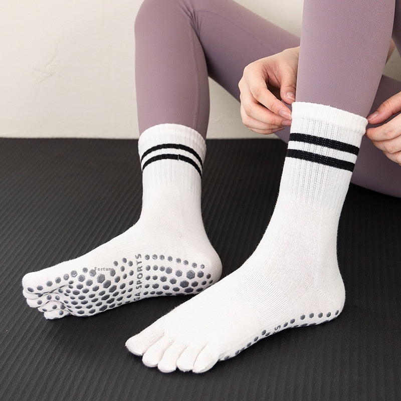 Yoga Socks Non-slip Professional Women's Toe Sports Running Fitness Skipping