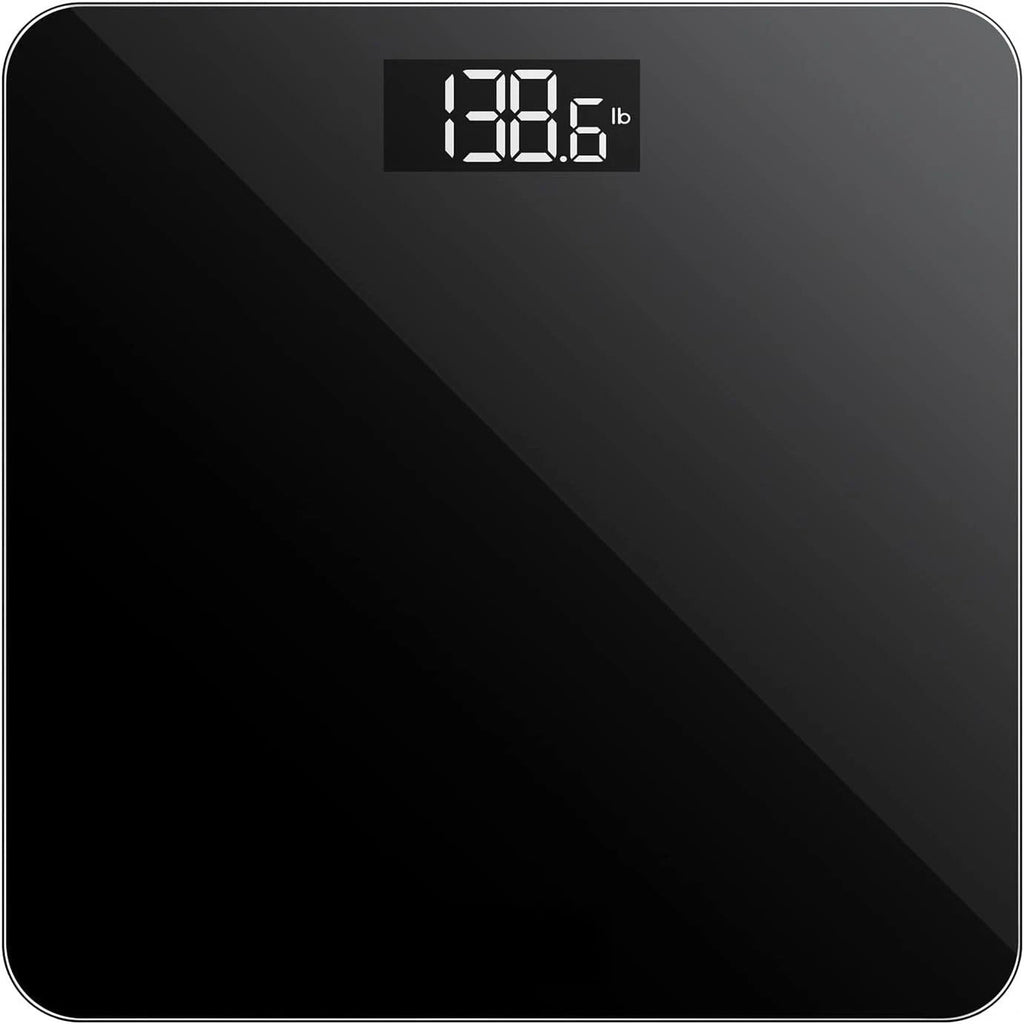 Digital Bathroom Scales 180KG Body Weight Weighing Scale LCD Electronic Black