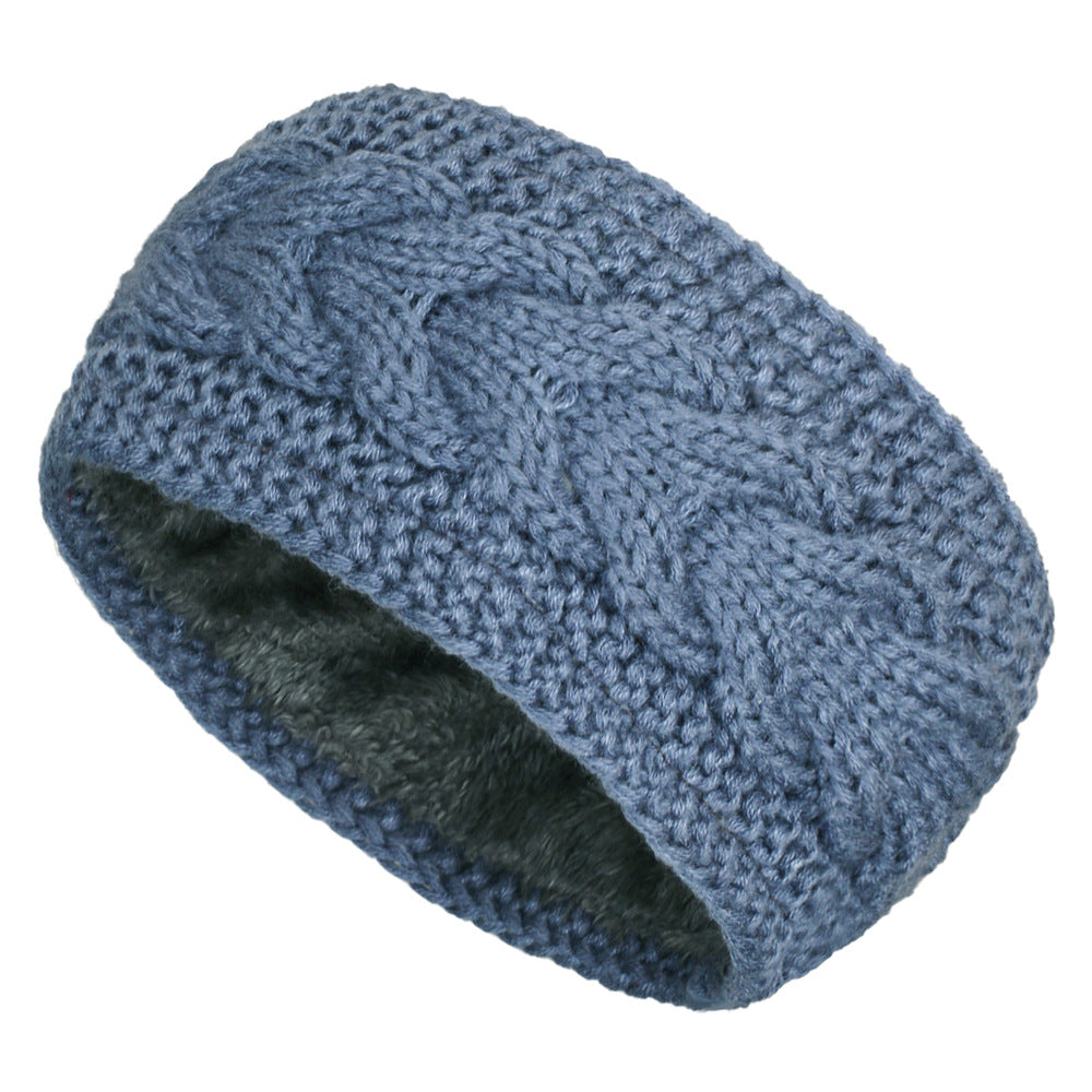 Fleece-lined Twist Knitted Sports Headband