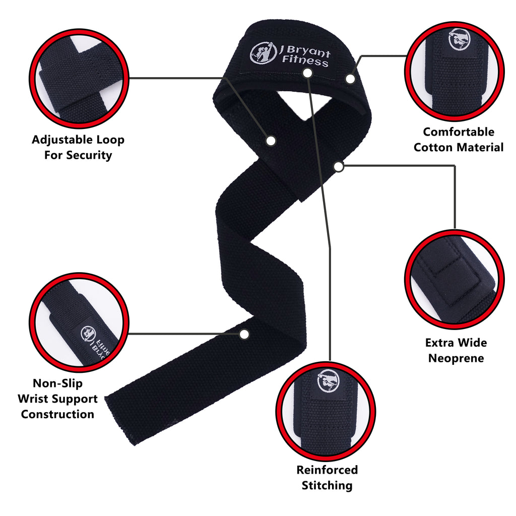 1 Pair Gym Lifting Straps Fitness Gloves Anti-slip Hand
