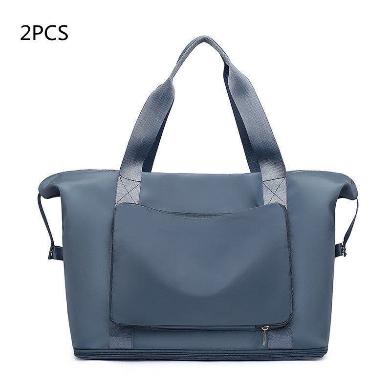 Foldable Large Capacity Women Gym Bags Shoulder Bag Training Travel Handle