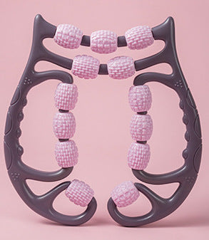 Plastic Massager Relax Leg Roller Ten Three Wheels Ring Foam
