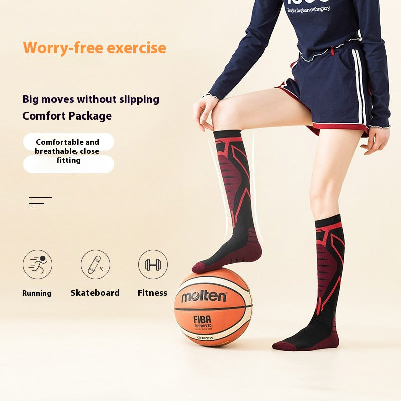 Outdoor Running Fitness Sports Comfortable Compression Socks Skipping Rope Calf