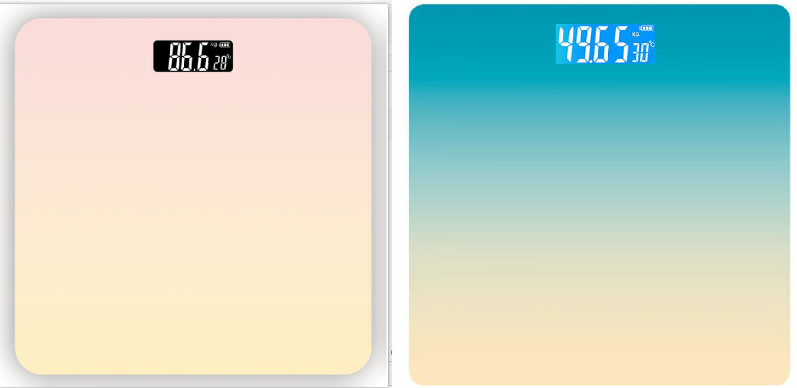 Charging LED Body Scale With Hidden Display Weight
